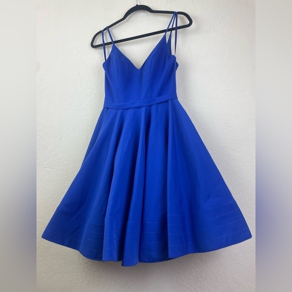 Ieena by Mac Duggal Fit & Flare A Line Low Back Cocktail Party Dress, size 4 - Picture 5 of 9